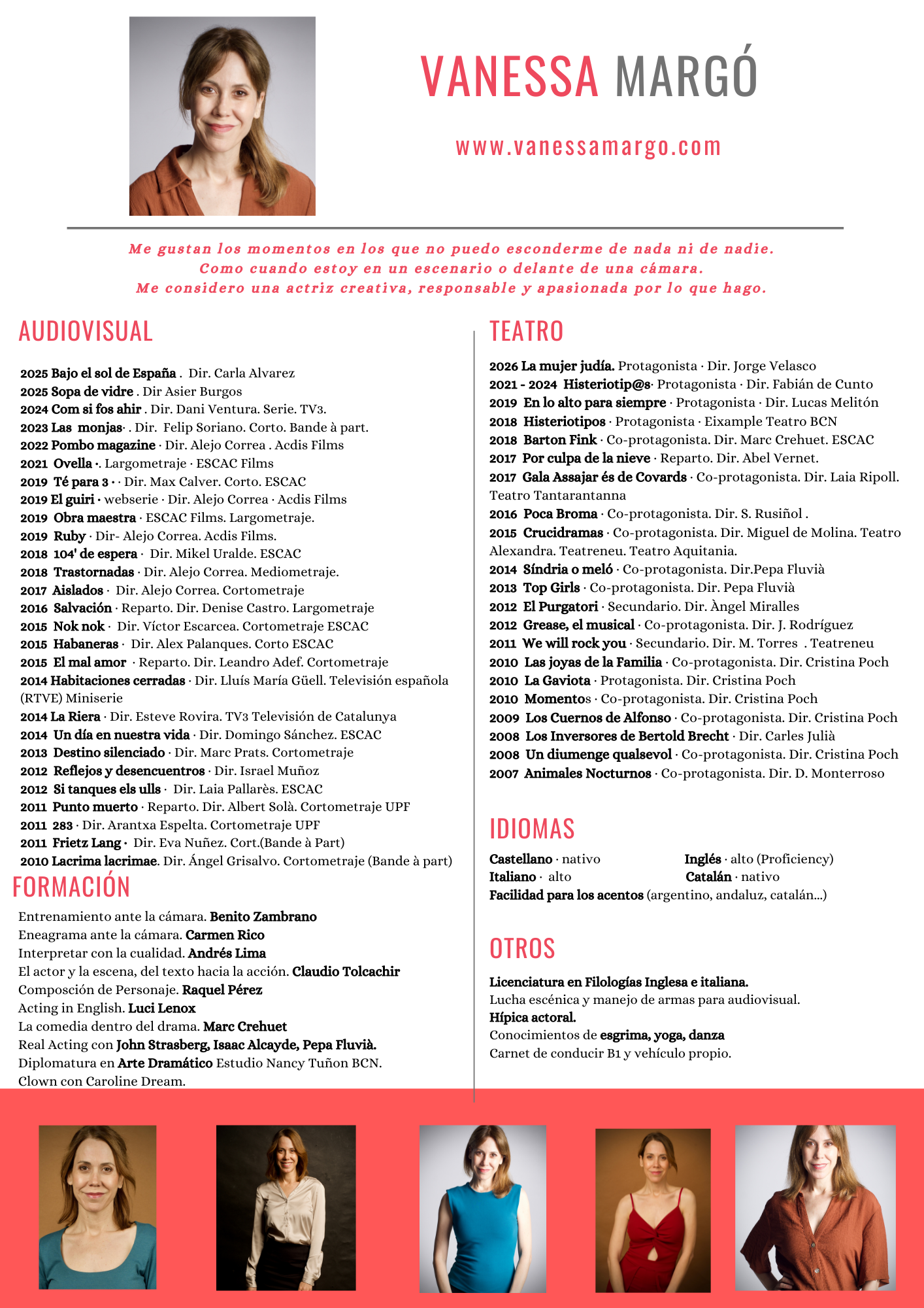 Vanessa Margó CV 2026
