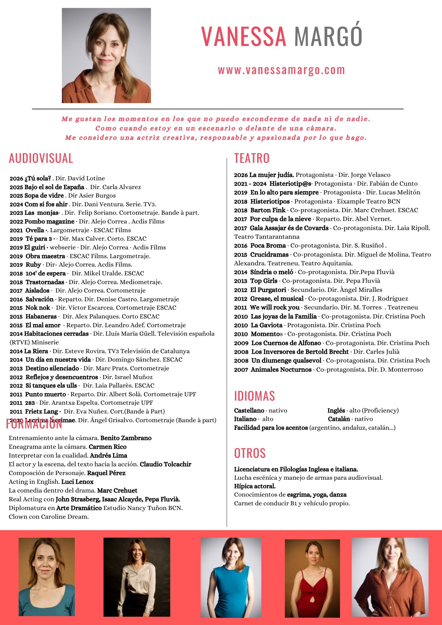 Vanessa Margó CV 2026
